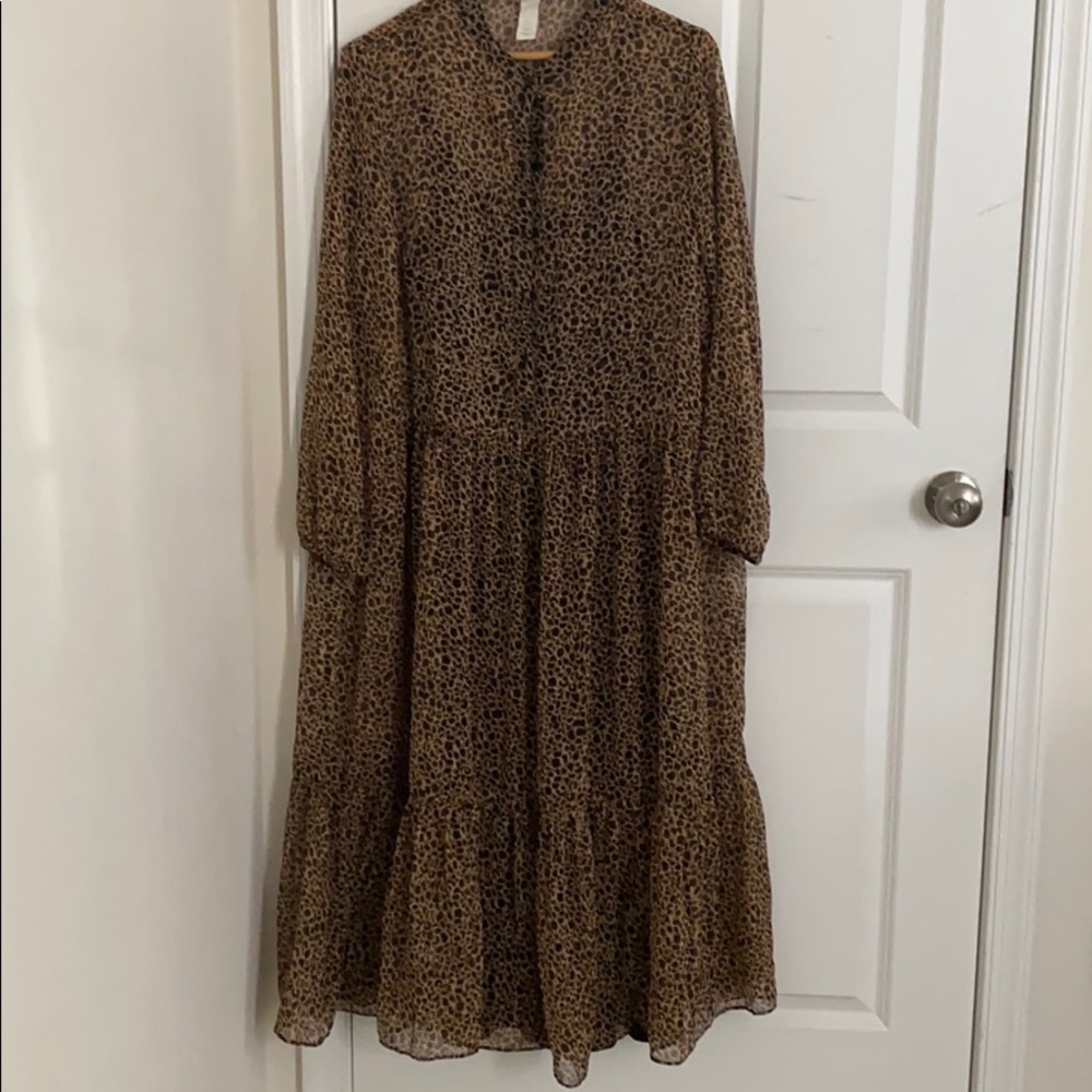 H&M Leopard MIDI
